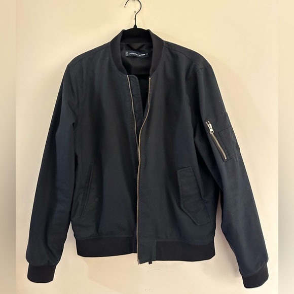 Everlane Uniform Black Bomber Jacket Medium - Picture 1 of 3